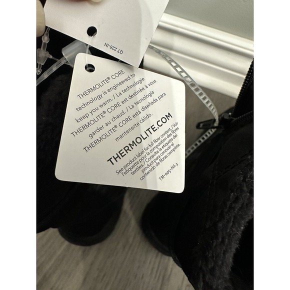 Lands End Black Thermolite Winter Boots Women’s 6.5 - Picture 9 of 9